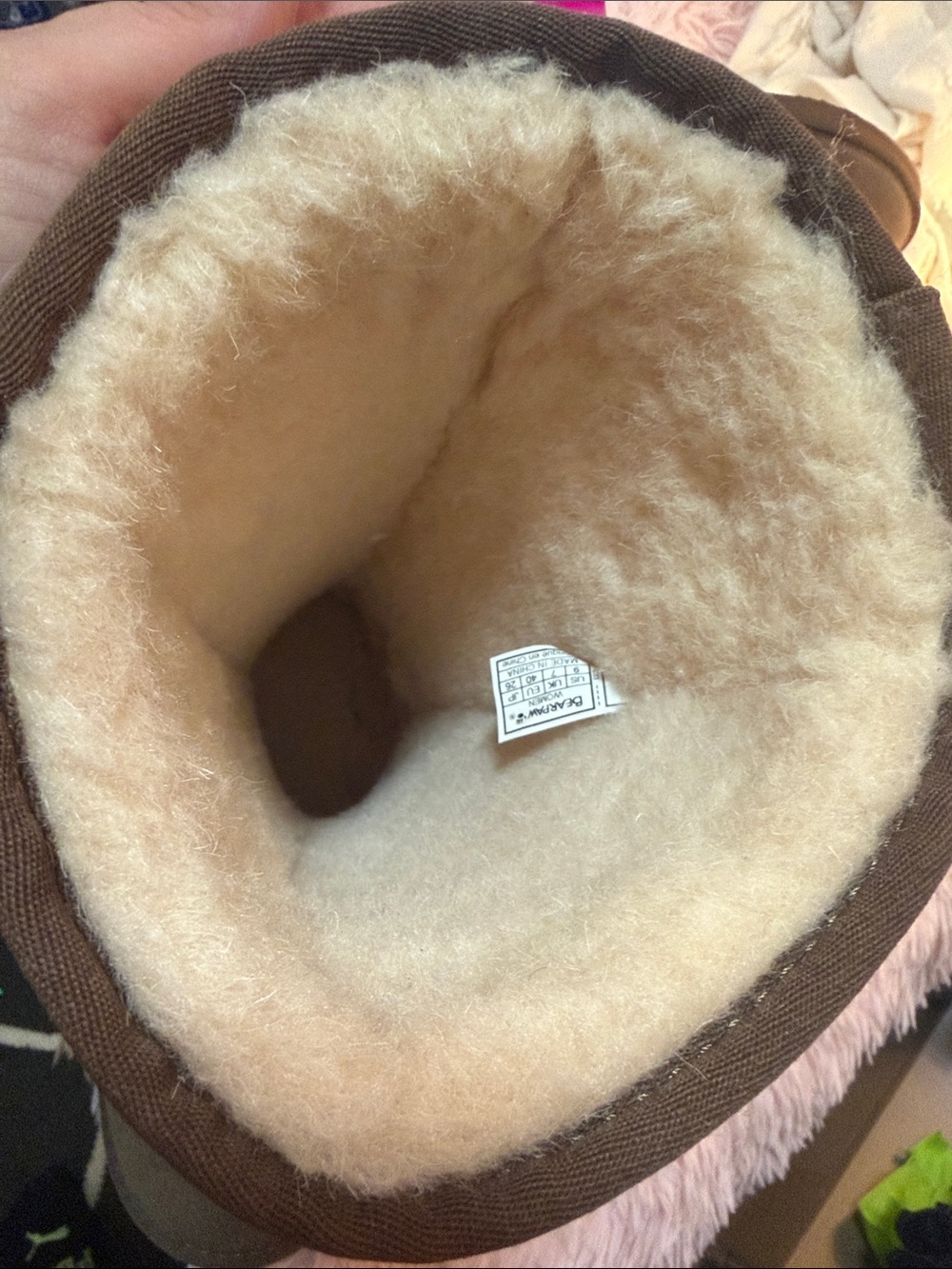 BearPaw Women's Classic Shearling Tall Boots - Brown - Picture 7 of 7